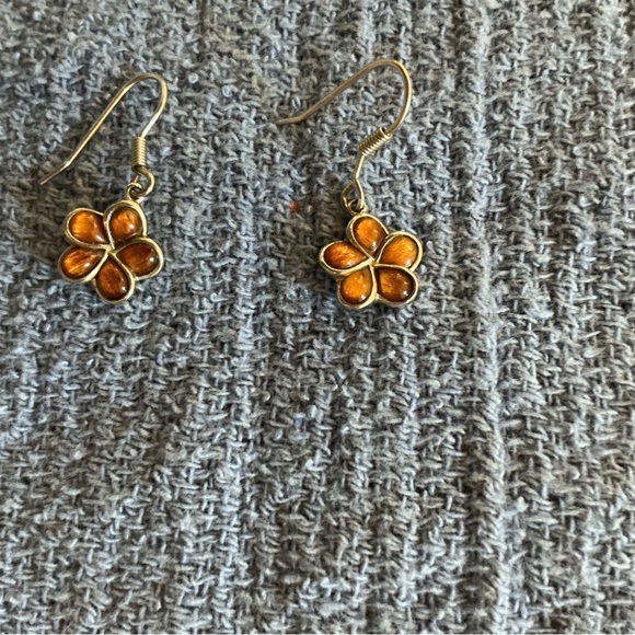 HAWAIIAN KOA WOOD AND 925 STERLING EARRINGS - Picture 5 of 6